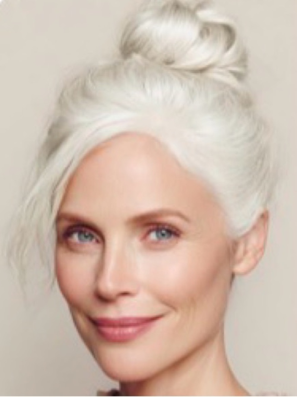 Women’s Synthetic Messy Hair Bun - White/Platinum